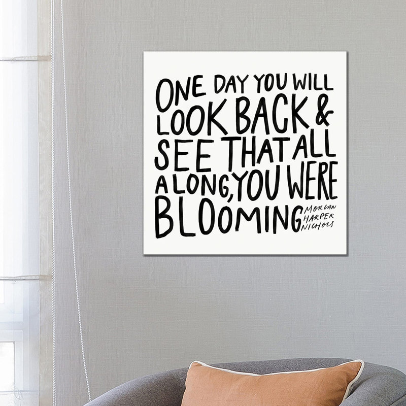 One Day Black And White by Morgan Harper Nichols - Wrapped Canvas Print, 66.04 cm H x 66.04 cm W x 1.91 cm D