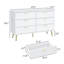 Commode double 6 tiroirs 47,2 po