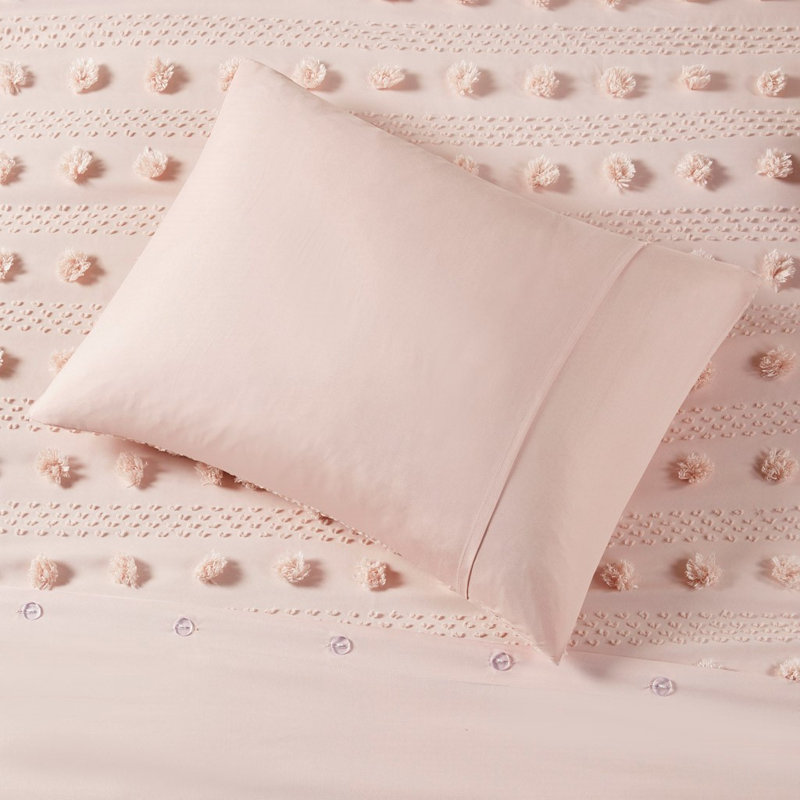 Maarya Bedding, Housse de couette simple / simple TG + 1 taie déc, Rose