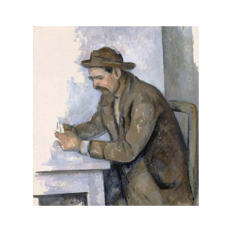 The Cardplayer Paul Cézanne, estampe numérique, H 28 po x l 22 po
