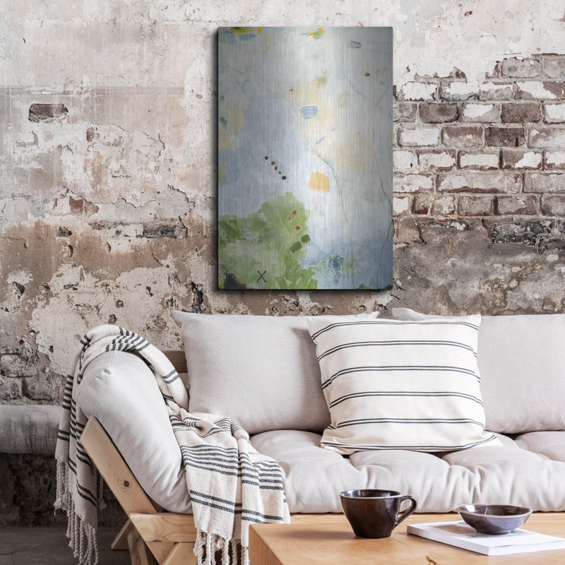 Art mural en métal luxueux «Treasure Map 2» par Jodi Major, 24 po x 36 po, H 36 po x l 24 po