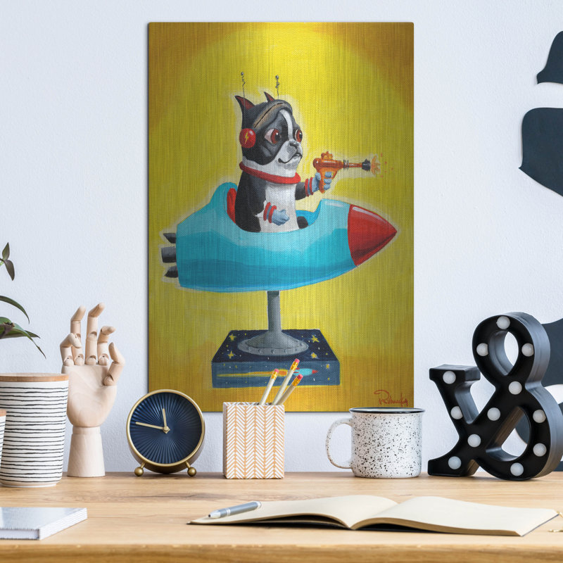 " Rocket Yellow " by Brian Rubenacker, 16" H x 12" W