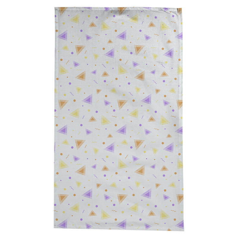 Nappe à motif 90s Leffel, Mauve et orange