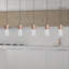 Luminaire suspendu linéaire à 5 lumières pour îlot de cuisine Andromedae-1667501374