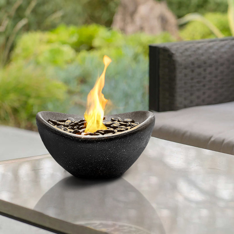 LUMESBLOOM Stone Outdoor Tabletop Fireplace | Wayfair