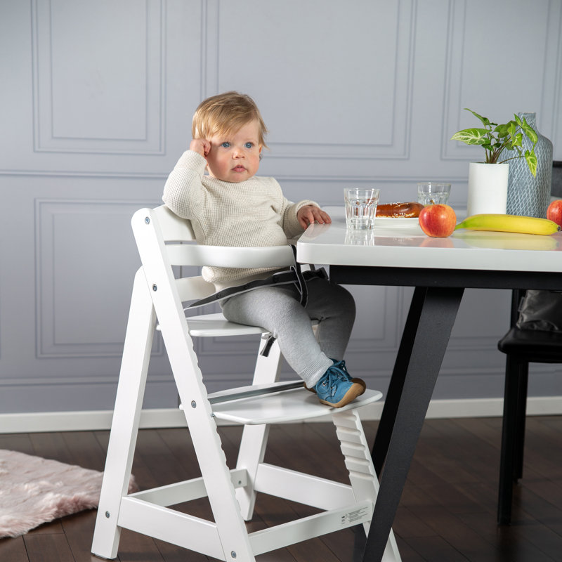 High Chair Sit Up 3, Various Colours, Lacquered White