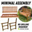 Banc en bois massif