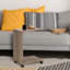 Table d'appoint moderne, noyer clair, 13,8 x 25,6 x 17,7 pouces | 100% panneau de particules enduit de mélamine, épaisseur: 0,6 pouce | Design scandinave pour le salon et la chambre à coucher, mobilier élégant et fonctionnel-1692645156