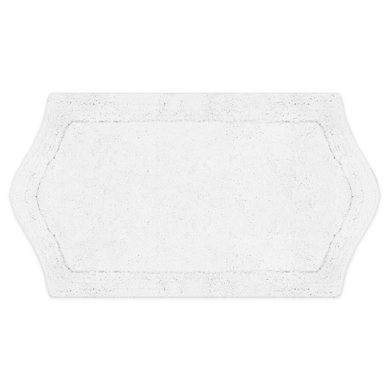 Tapis pour salle de bain Morissette, Blanc, L 24 po x L 40 po