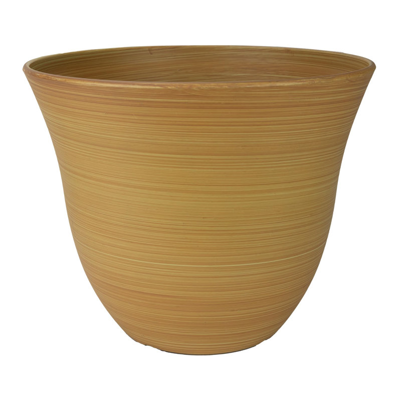 Pot de fleurs en résine, Bambou