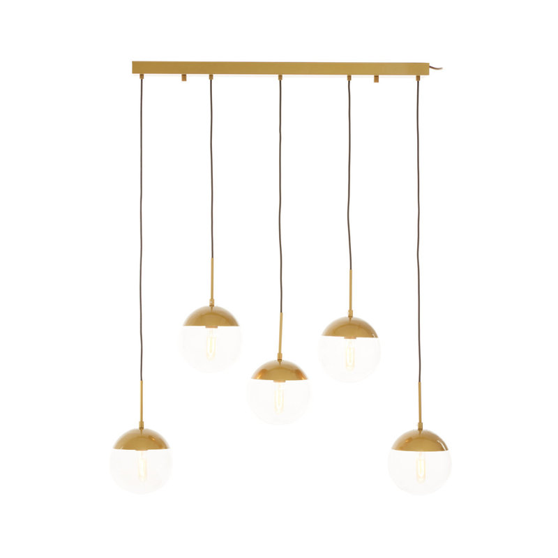 Royce 5 - Light Kitchen Island Pendant, Gold