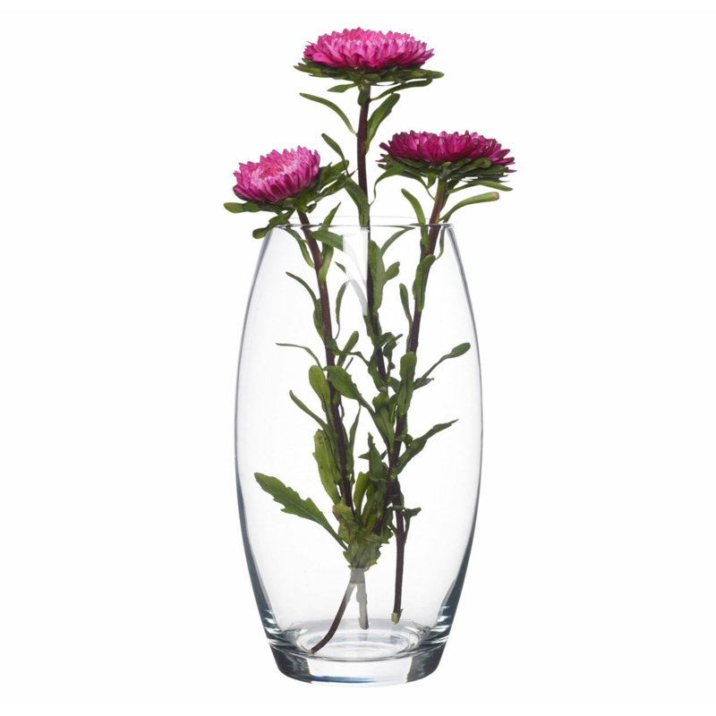 Mychel Glass Bullet Vase Set of 4, 14.75" H x 6.5" W x 6.5" D