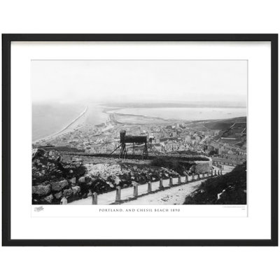 Portland, And Chesil Beach 1890 by Francis Frith - Single Picture Frame Print
