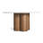 4 Quarter Round Marble Top Solid Wood Base Dining Table-90927567-90927571