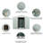 White 6Ft X 5Ft Metal Storage Shed - Galvanized Steel Frame For Sturdiness, Ventilated Panels, Sliding Door With Lock, Simple Assembly Process Foundation Outdoor Shed, Strong Structure, Punched-125291703