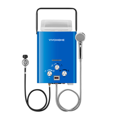 Vivohome 1.6 GPM 6L Portable Digital Display Propane Gas Tankless Water Heater
