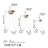 Becontree Elegant Metal Decorative Pot Set (3 Pieces), White & Gold | 10.2 x 31.5 x 10.2 inches, 8.7 x 23.6 x 8.7 inches, 6.7 x 15.7 x 6.7 inches | 100% Durable Metal, Stylish Home Decor for Indoor Plants | No Installation Required-114228067