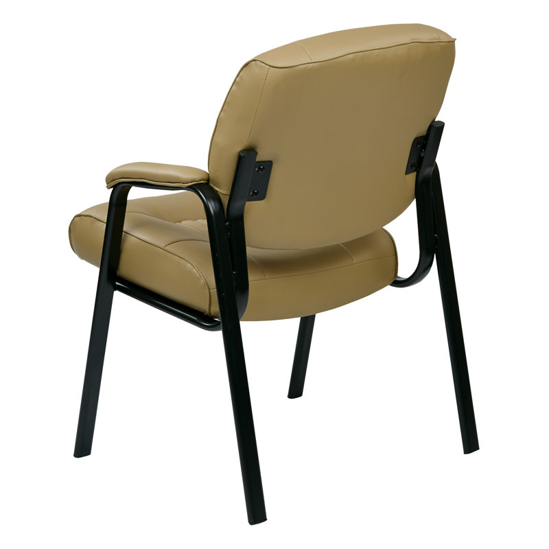 Chaise visiteur en cuir, Clair