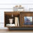 Modern Nut-Brown Solid Wood TV Stands