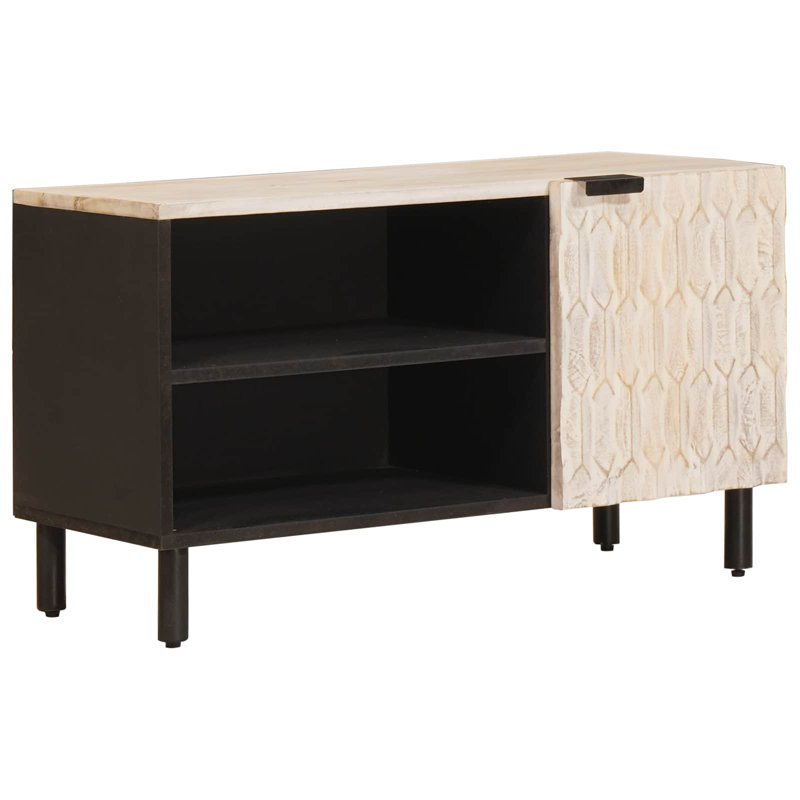 Unfinished TV Stand for TVs up to 88", White Wash 