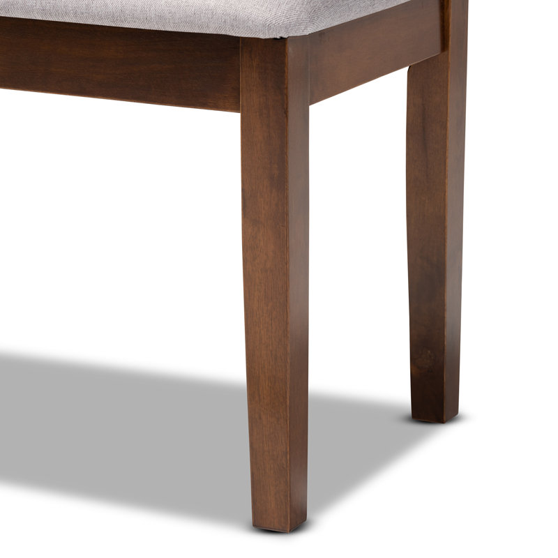 Banc en bois Stu, gris, Sable
