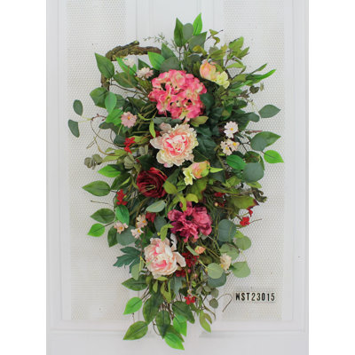 Faux Hydrangea, Peony, Rose Swag
