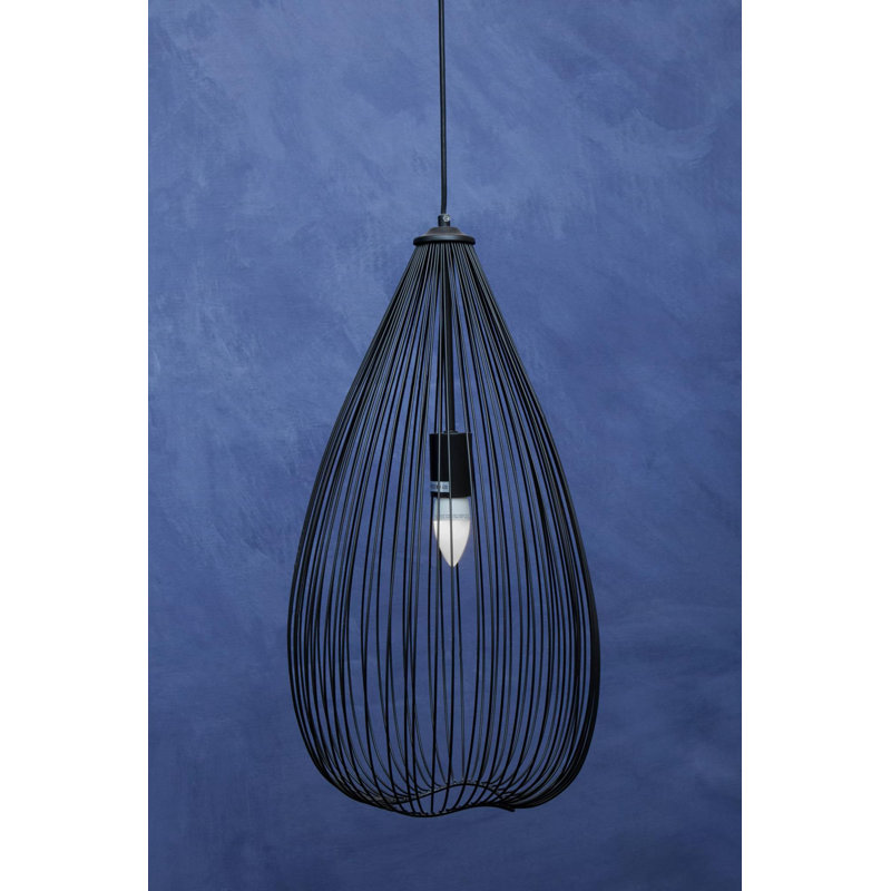 Krier 1 - Light Teardrop Pendant, Black