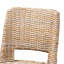 Tabouret de bar moderne en bois de rotin et d'acajou Kubu