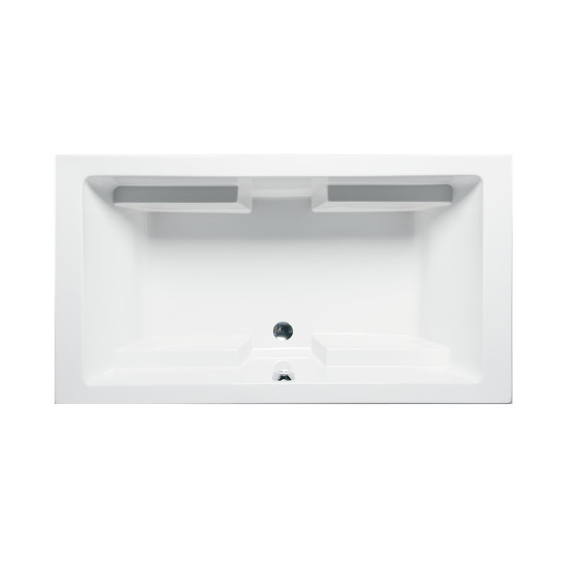 Westport 66" x 34" Drop In Air Acrylic Bathtub, White