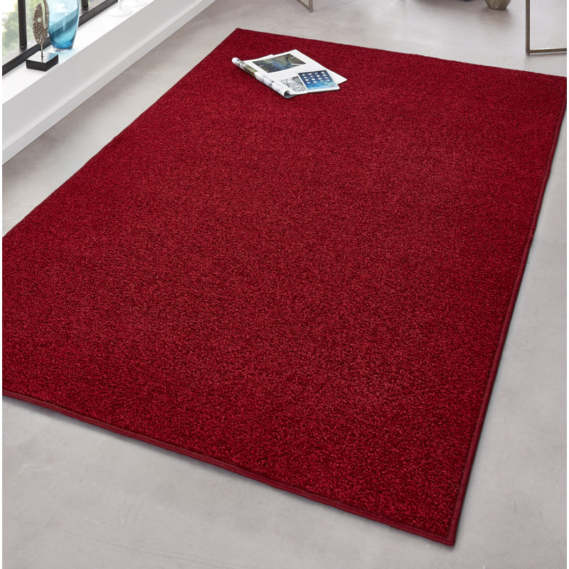 Pure Tufted Red Rug, Rectangular 200 x 300 cm