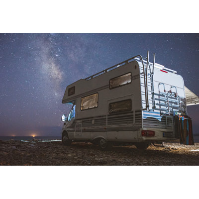 RV Camper - Fill Your Vacation, Travel By Caravan by Milan Markovic - No Frame Print on Canvas