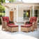 Carolina 4-Piece Wicker Outdoor High-Back Patio Chairs Set With Cushions