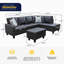 Canapé modulaire en similicuir 3 pièces-106637593