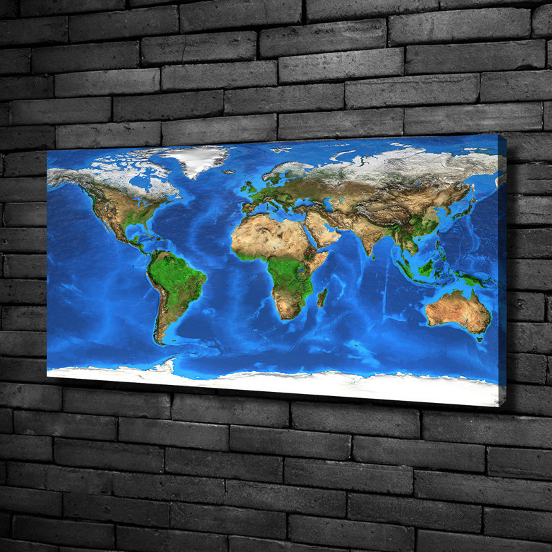 World Map - Wrapped Canvas Print