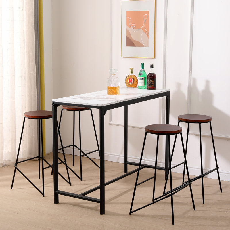 Ensemble de 4 tabourets de bar Irby