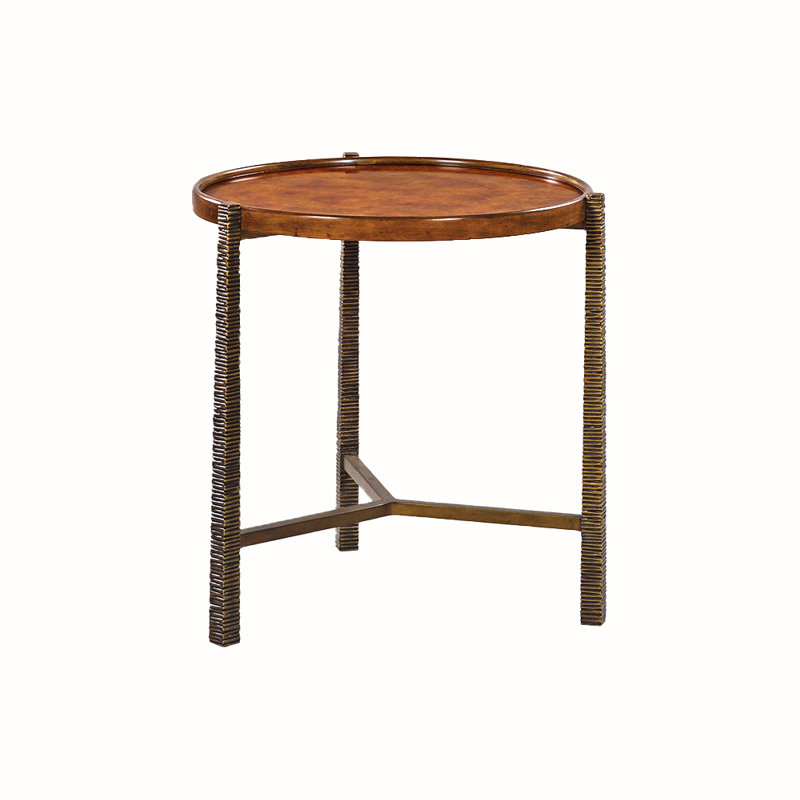 Reston & Cara Side Table - Small, Rustic Burl, Small