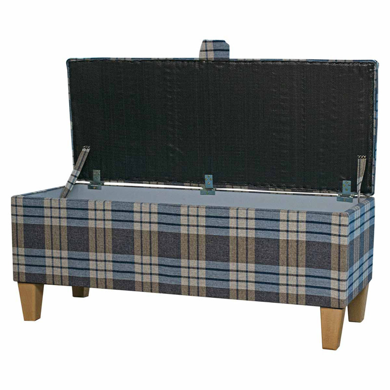 100cm Storage Bench, Tartan