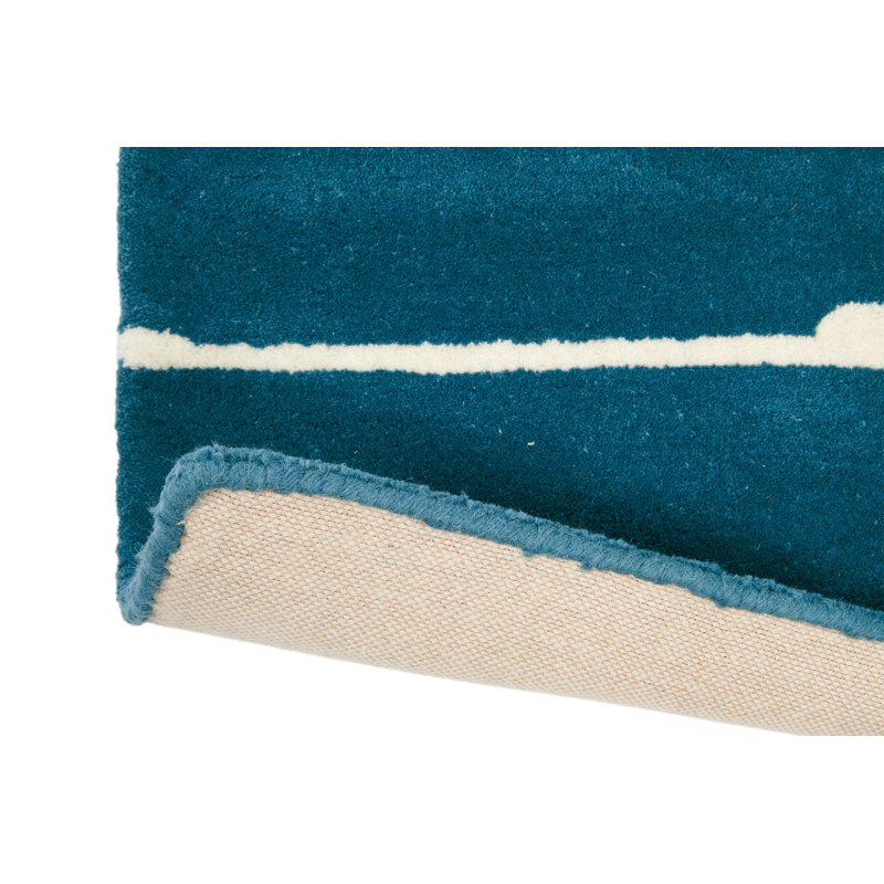 Beulah Hand Woven Wool Area Rug, Rectangle 2'11" x 4'11"