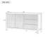U_STYLE Buffet minimaliste à motif de vagues avec rangement fonctionnel