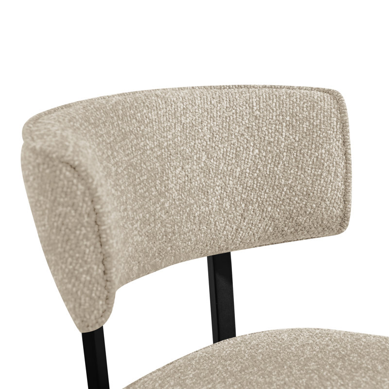 Chaises de salle à manger rembourrées Modern, Beige