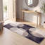 Tapis Fennel2 Modern Circles géométriques gris et noir, lavable à la machine, antidérapant, à poils courts, pour l'intérieur et l'extérieur, adapté aux animaux domestiques, idéal pour le salon, la chambre, la salle à manger, l'entrée, le corridor ou le bureau.-1628459403