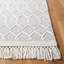 Tapis géométrique ivoire en laine et coton tissé à la main Brocklesby-1225897645