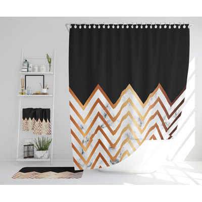 Navolt Polyester Shower Curtain Set