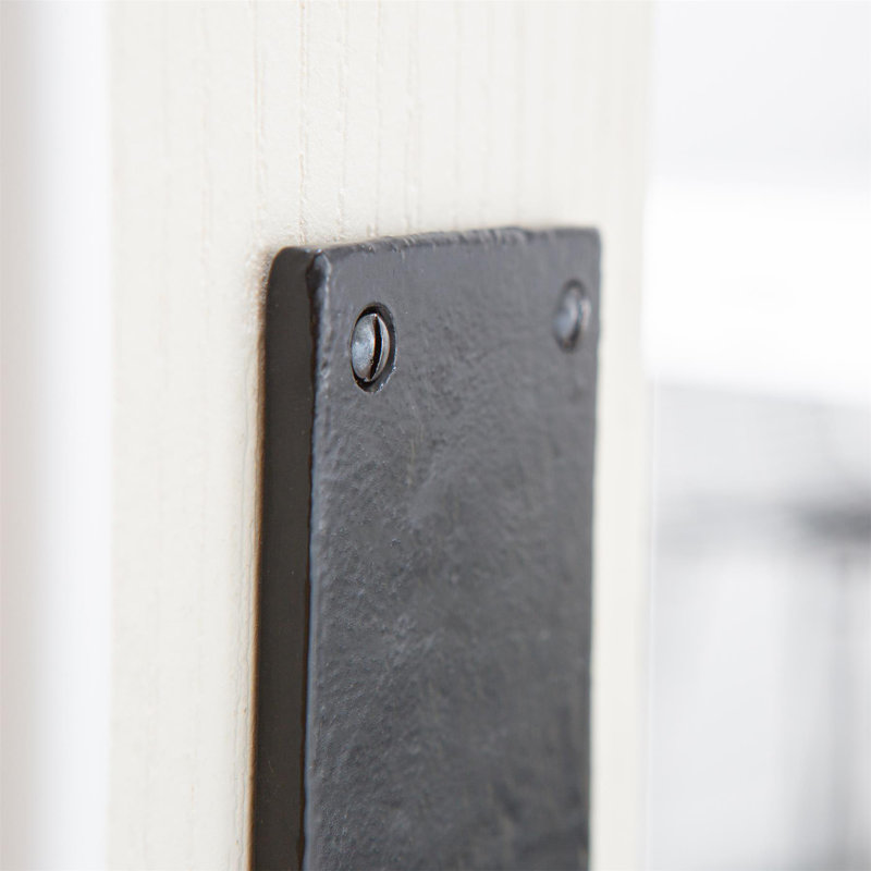 Hammer & Tongs - Rustic Door Push Plate - W65mm x H295mm - Black