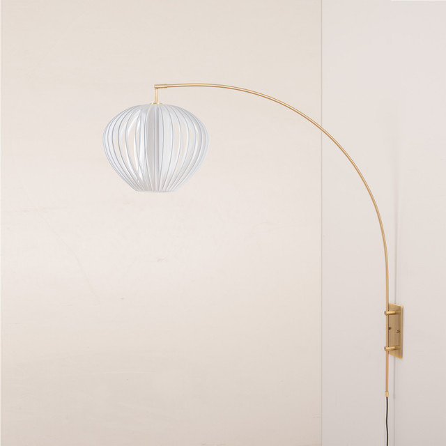 1 - Light Armed Sconce, Weathered Brass