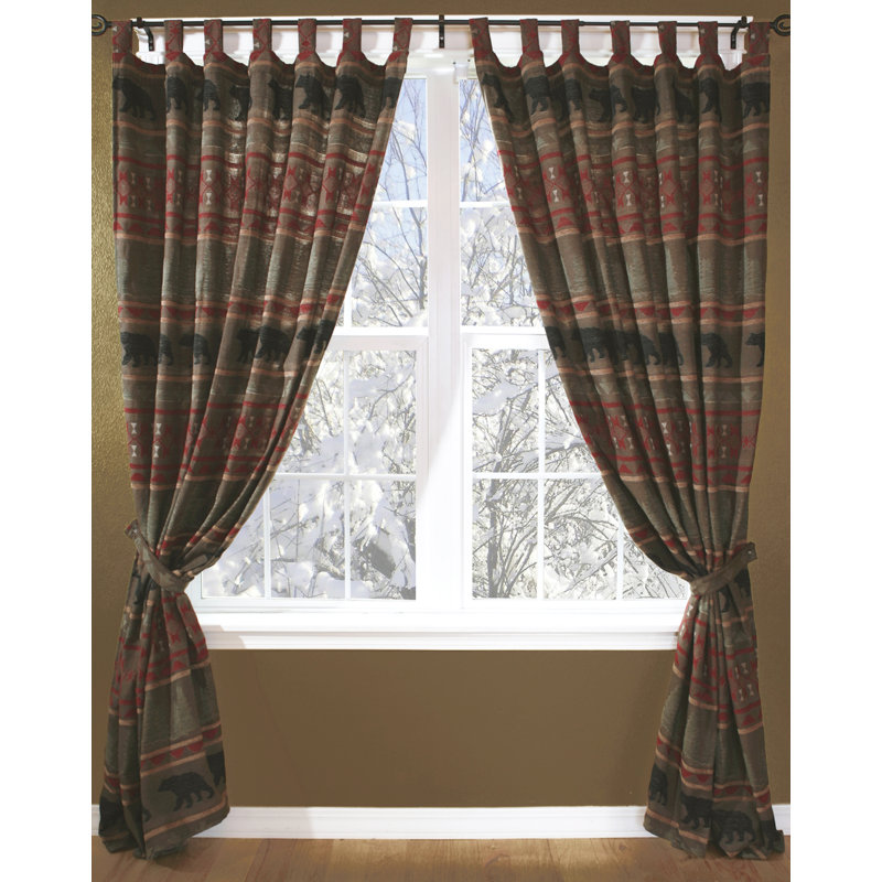 Bear Country Curtain Panel Pair