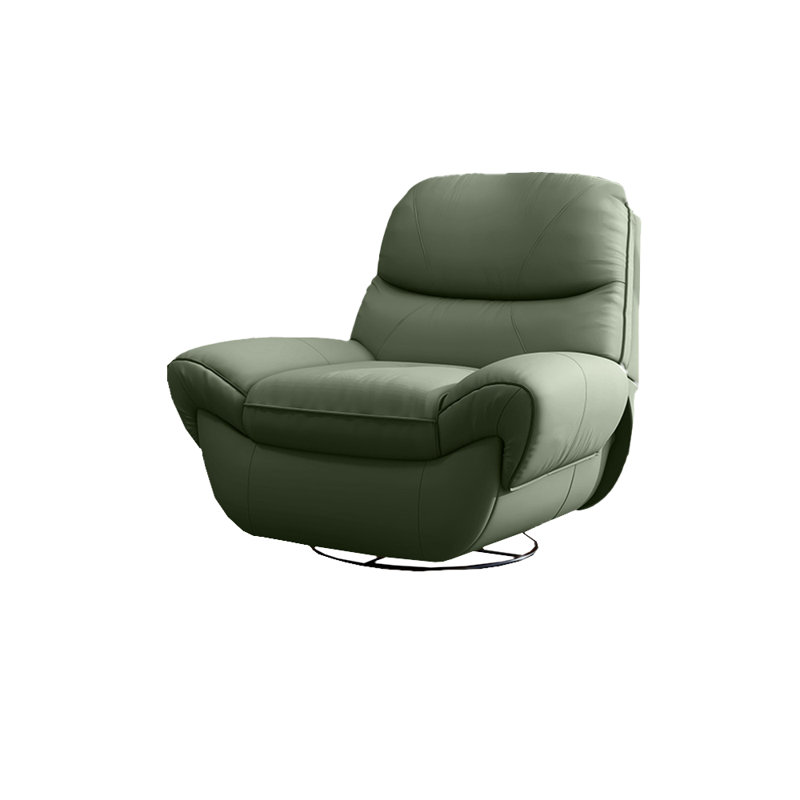Fauteuil inclinable en similicuir Radunka, Similicuir vert