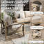 Ensemble de conversation moderne pour patio 4 pièces avec tissu en oléfine-1711503874