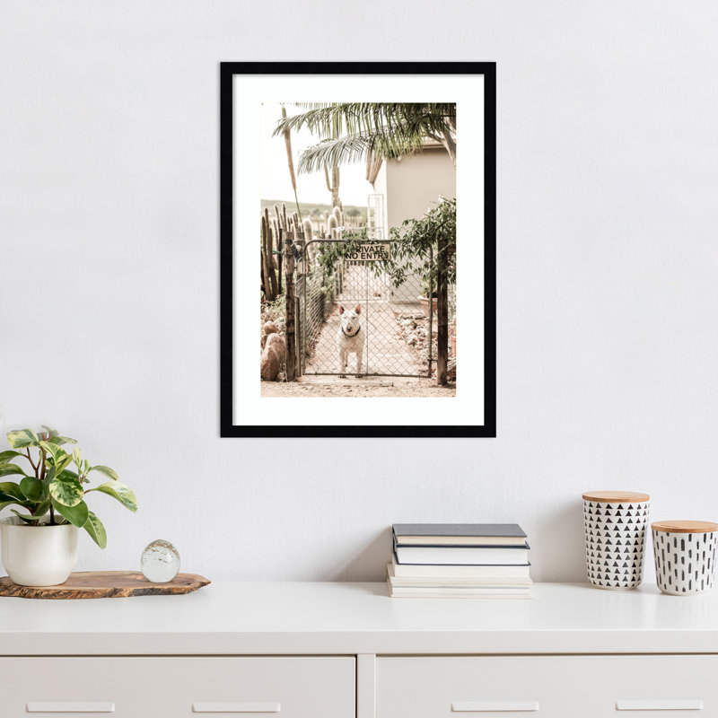 Reproduction d'art encadrée Daisey, Cadre noir, H 25 po x l 19 po