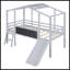 Twin Size Loft Bed With Ladder And Slide
